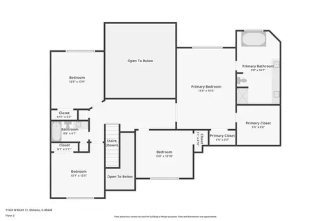 Floorplan - 11624 Kluth Ct, Mokena, IL 60448 photo 2 of 4