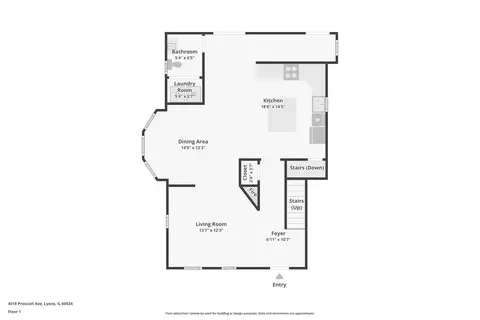 Floorplan - 4018 Prescott Ave, Lyons, IL 60534 photo 1 of 2