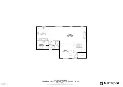 Floorplan - 1900 Saltonstall Dr, Normal, IL 61761 photo 2 of 4