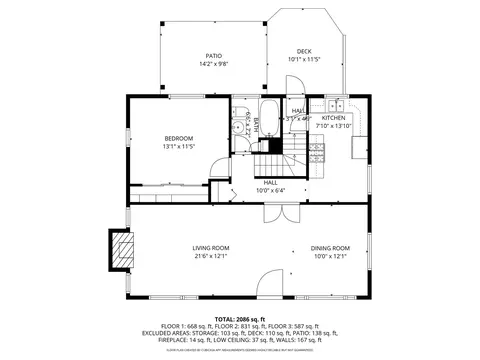 Floorplan - 630 Hermitage Dr, Deerfield, IL 60015 photo 1 of 3