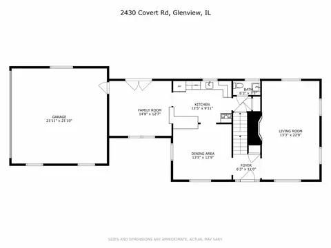 Floorplan - 2430 Covert Rd, Glenview, IL 60025 photo 2 of 4