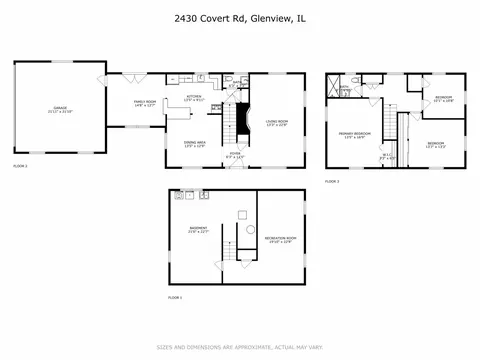 Floorplan - 2430 Covert Rd, Glenview, IL 60025 photo 4 of 4