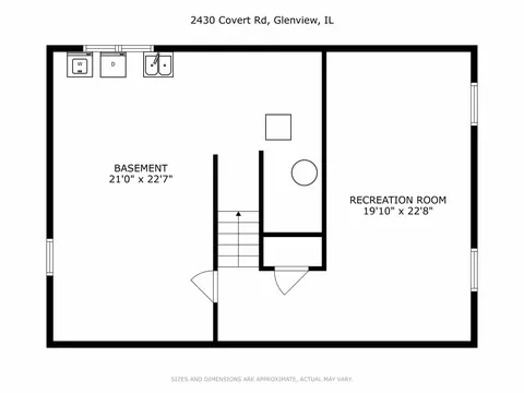 Floorplan - 2430 Covert Rd, Glenview, IL 60025 photo 3 of 4