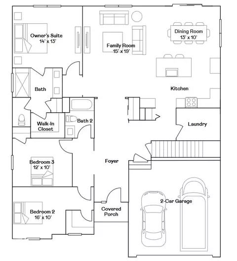 Floorplan - 14900 S Mccarthy Cir, Plainfield, IL 60544 photo 1 of 1
