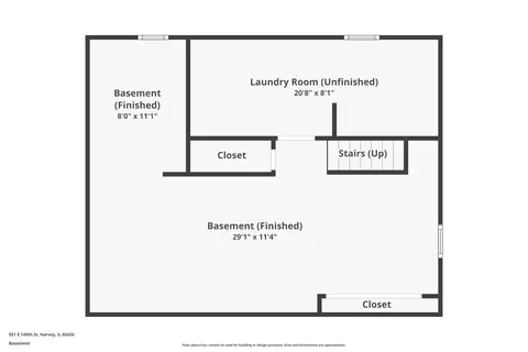 Floorplan - 551 E 149 St, Harvey, IL 60426 photo 4 of 4