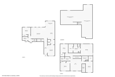 Floorplan - 1351 Wake Robin Ln, Bartlett, IL 60103 photo 1 of 2