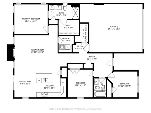Floorplan - 3634 Reddington Cir, Elgin, IL 60124 photo 1 of 1
