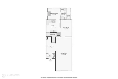 Floorplan - 402 E Van Buren St, Ottawa, IL 61350 photo 2 of 4