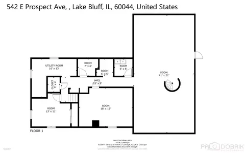 Floorplan - 542 E Prospect Ave, Lake Bluff, IL 60044 photo 1 of 4