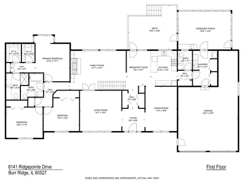 Floorplan - 8141 Ridgepointe Dr, Burr Ridge, IL 60527 photo 1 of 2