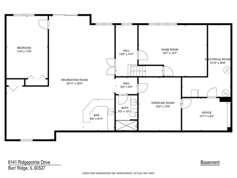 Floorplan - 8141 Ridgepointe Dr, Burr Ridge, IL 60527 photo 2 of 2