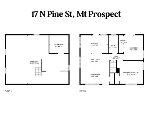 Floorplan - 17 N Pine St, Mount Prospect, IL 60056 photo 1 of 1