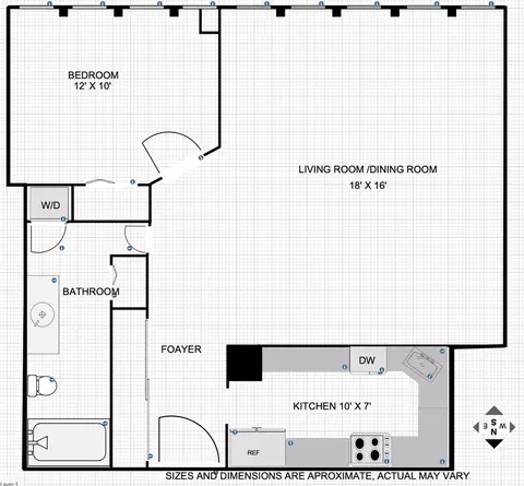 Floorplan - 100 E Walton St #11E, Chicago, IL 60611 photo 1 of 1