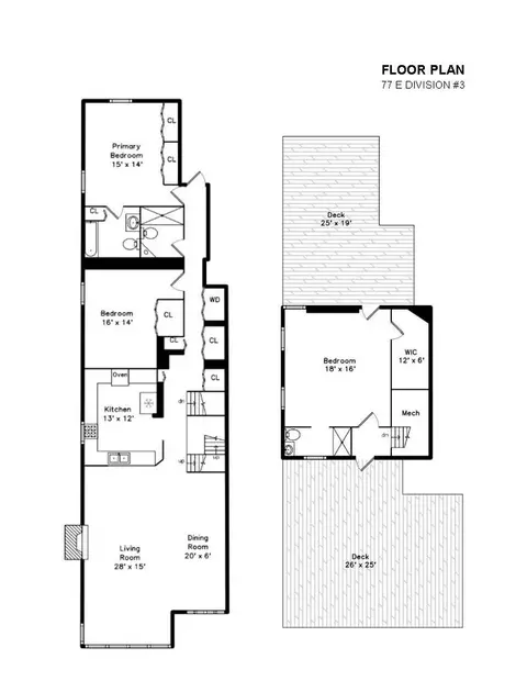Floorplan - 77 E Division St #3, Chicago, IL 60610 photo 1 of 1