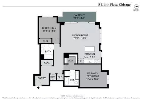 Floorplan - 5 E 14th Pl #605, Chicago, IL 60605 photo 1 of 1