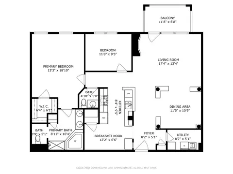 Floorplan - 2700 Summit Dr #409, Glenview, IL 60025 photo 1 of 1