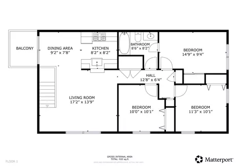 Floorplan - 178 Stephanie Ct #D, Bartlett, IL 60103 photo 1 of 1