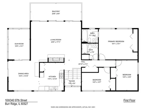 Floorplan - 16 W340 97th St, Burr Ridge, IL 60527 photo 1 of 2