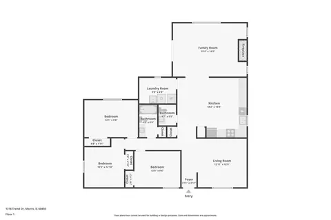 Floorplan - 1316 Trend Dr, Morris, IL 60450 photo 1 of 1