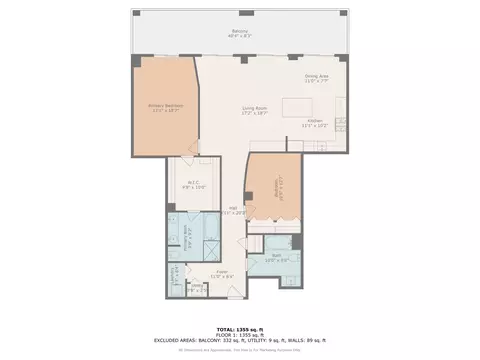 Floorplan - 1301 W Madison St #306, Chicago, IL 60607 photo 1 of 1