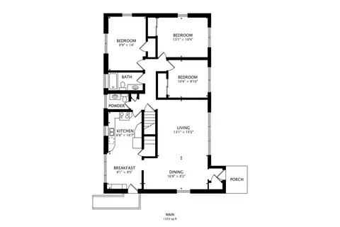 Floorplan - 516 Short Ln, Glenview, IL 60025 photo 1 of 2