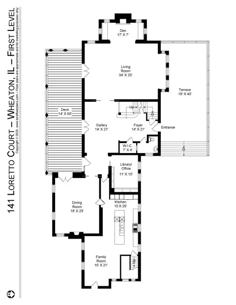 Floorplan - 141 Loretto Ct, Wheaton, IL 60189 photo 1 of 4