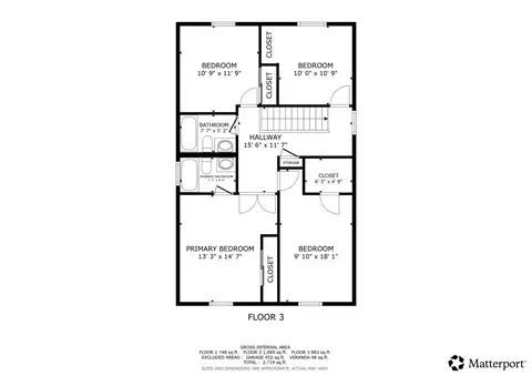 Floorplan - 1633 Redpoll Ct, Naperville, IL 60565 photo 2 of 3
