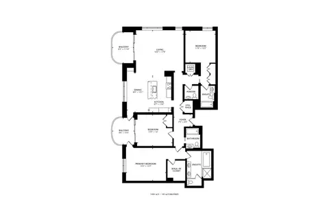 Floorplan - 10 E Delaware Pl #18D, Chicago, IL 60611 photo 1 of 1