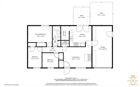 Floorplan - 3207 Ridgewood Dr, Champaign, IL 61821 photo 1 of 1