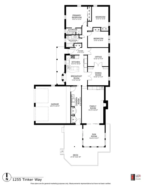 Floorplan - 1255 Tinker Way, Glenview, IL 60025 photo 1 of 1