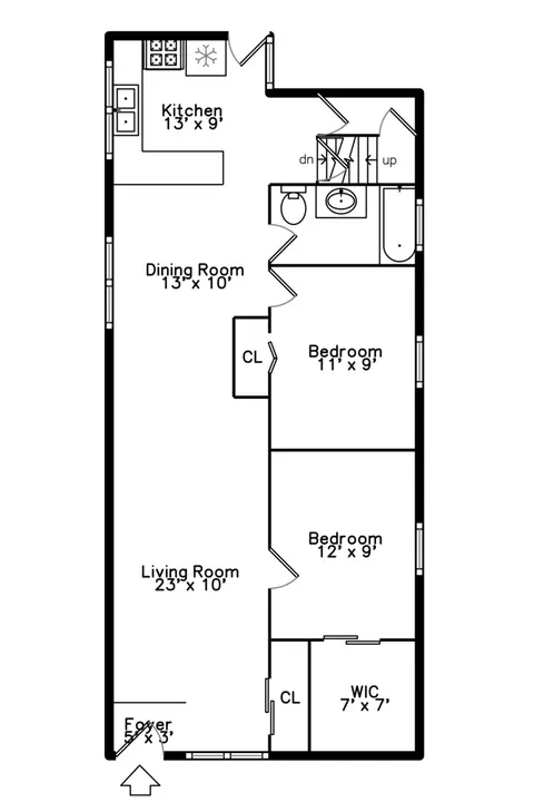 Floorplan - 7537 W 61st St, Summit, IL 60501 photo 2 of 4