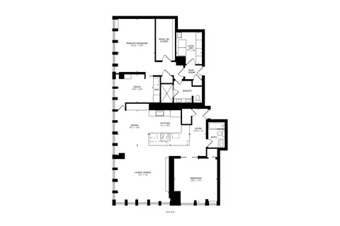 Floorplan - 100 E Walton St #15DE, Chicago, IL 60611 photo 1 of 1