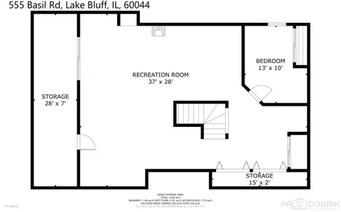 Floorplan - 555 Basil Rd, Lake Bluff, IL 60044 photo 1 of 3