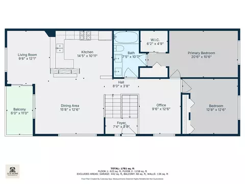 Floorplan - 70 Cherbourg Ct #70, Wheeling, IL 60090 photo 1 of 3