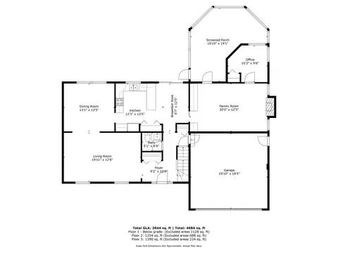 Floorplan - 1840 Glencoe St, Wheaton, IL 60187 photo 1 of 3