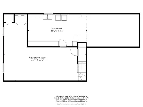 Floorplan - 1840 Glencoe St, Wheaton, IL 60187 photo 3 of 3