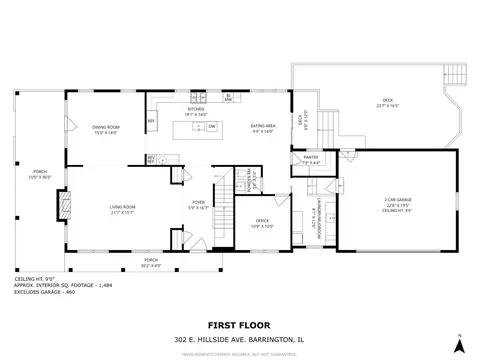Floorplan - 302 E Hillside Ave, Barrington, IL 60010 photo 2 of 4