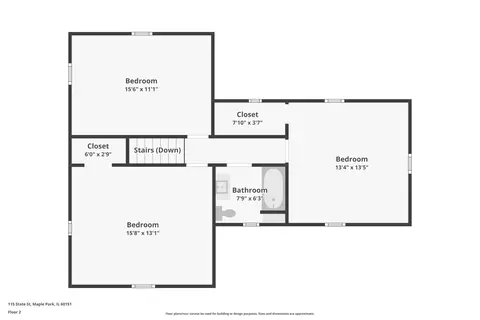 Floorplan - 115 State St, Maple Park, IL 60151 photo 2 of 3