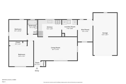 Floorplan - 209 67th St, Darien, IL 60561 photo 1 of 1