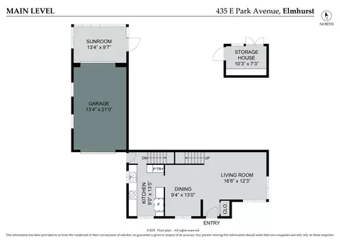Floorplan - 435 E Park Ave, Elmhurst, IL 60126 photo 1 of 3