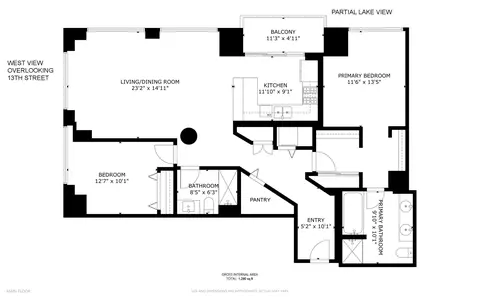 Floorplan - 233 E 13th St #601, Chicago, IL 60605 photo 1 of 1