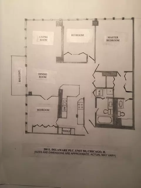 Floorplan - 200 E Delaware Pl #5D, Chicago, IL 60611 photo 1 of 1