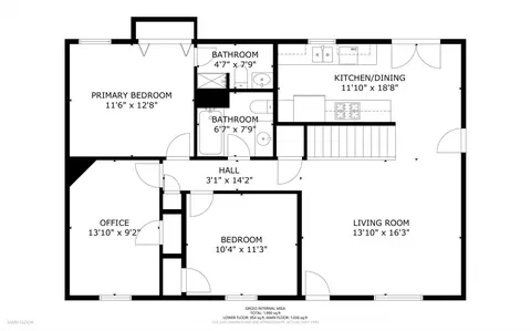 Floorplan - 115 Shadowbrook Dr, Capron, IL 61012 photo 1 of 3