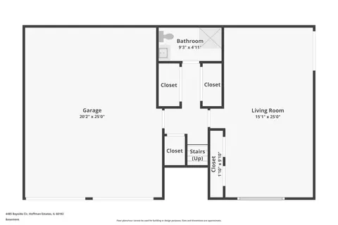 Floorplan - 4485 Bayside Cir, Hoffman Estates, IL 60192 photo 1 of 3