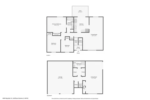 Floorplan - 4485 Bayside Cir, Hoffman Estates, IL 60192 photo 3 of 3
