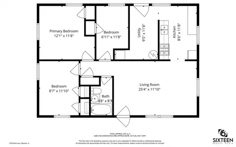 Floorplan - 1016 Klein Ave, Rantoul, IL 61866 photo 1 of 1