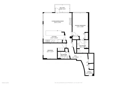 Floorplan - 125 E 13th St #601, Chicago, IL 60605 photo 1 of 1