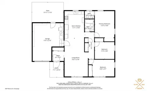 Floorplan - 2007 Rebecca Dr, Champaign, IL 61821 photo 1 of 1