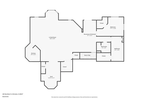 Floorplan - 202 Barefoot Ct, Minooka, IL 60447 photo 2 of 3