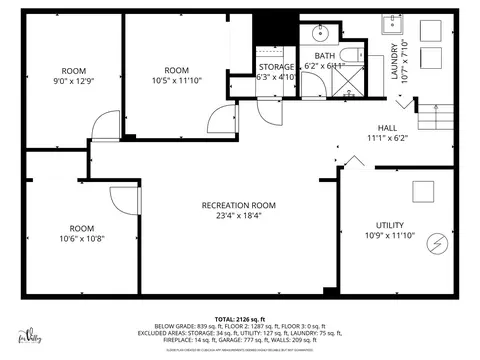 Floorplan - 1027 Central Ave, Deerfield, IL 60015 photo 3 of 4